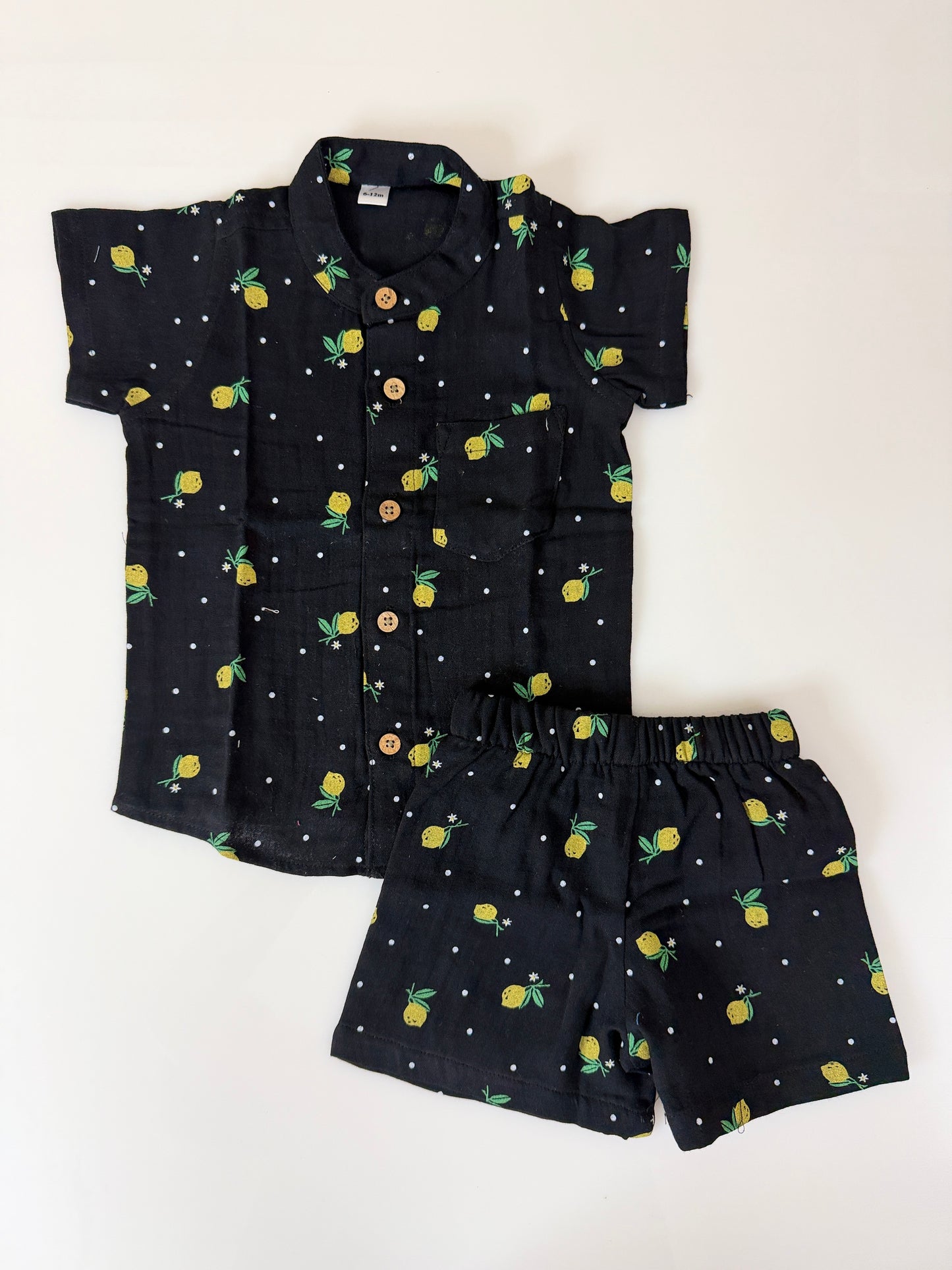 Black Lemon Kids Outdoor Shirt & Shorts Coords