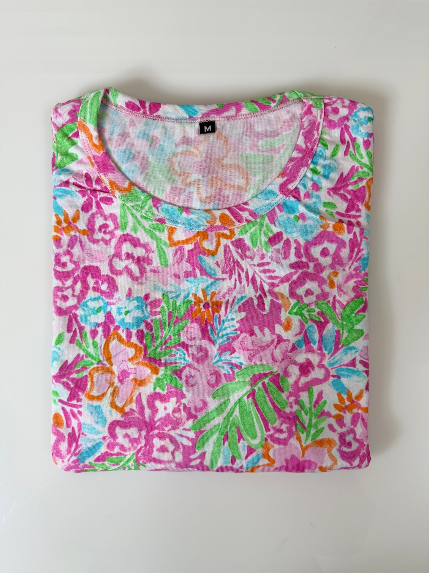 Pink Tropical Floral Print Maternity Feeding Maxi