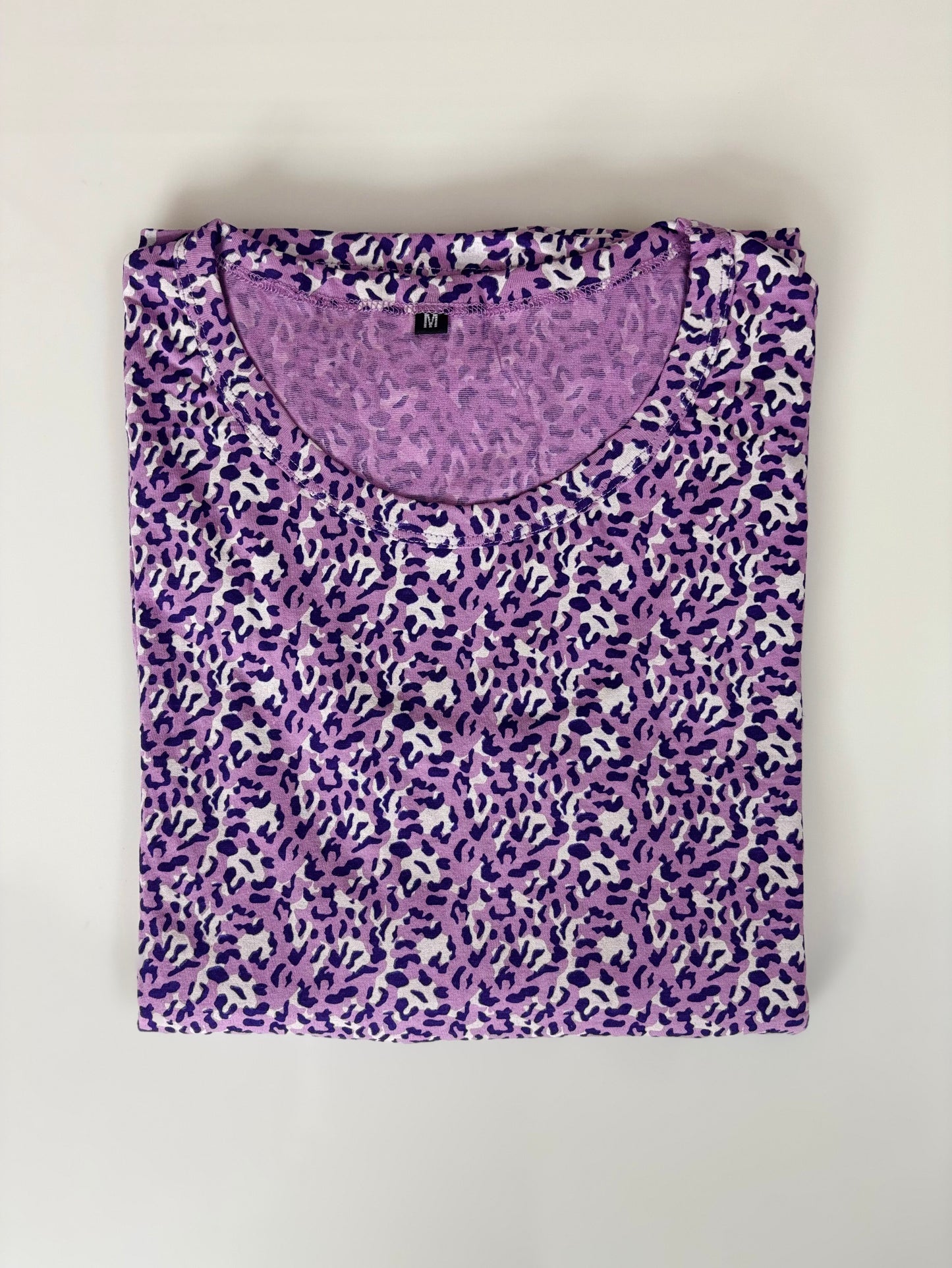 Purple Animal Print Maternity Feeding Maxi