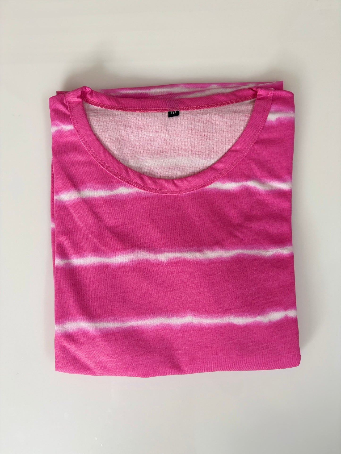 Pink Tie-Dye Print Maternity Feeding Maxi
