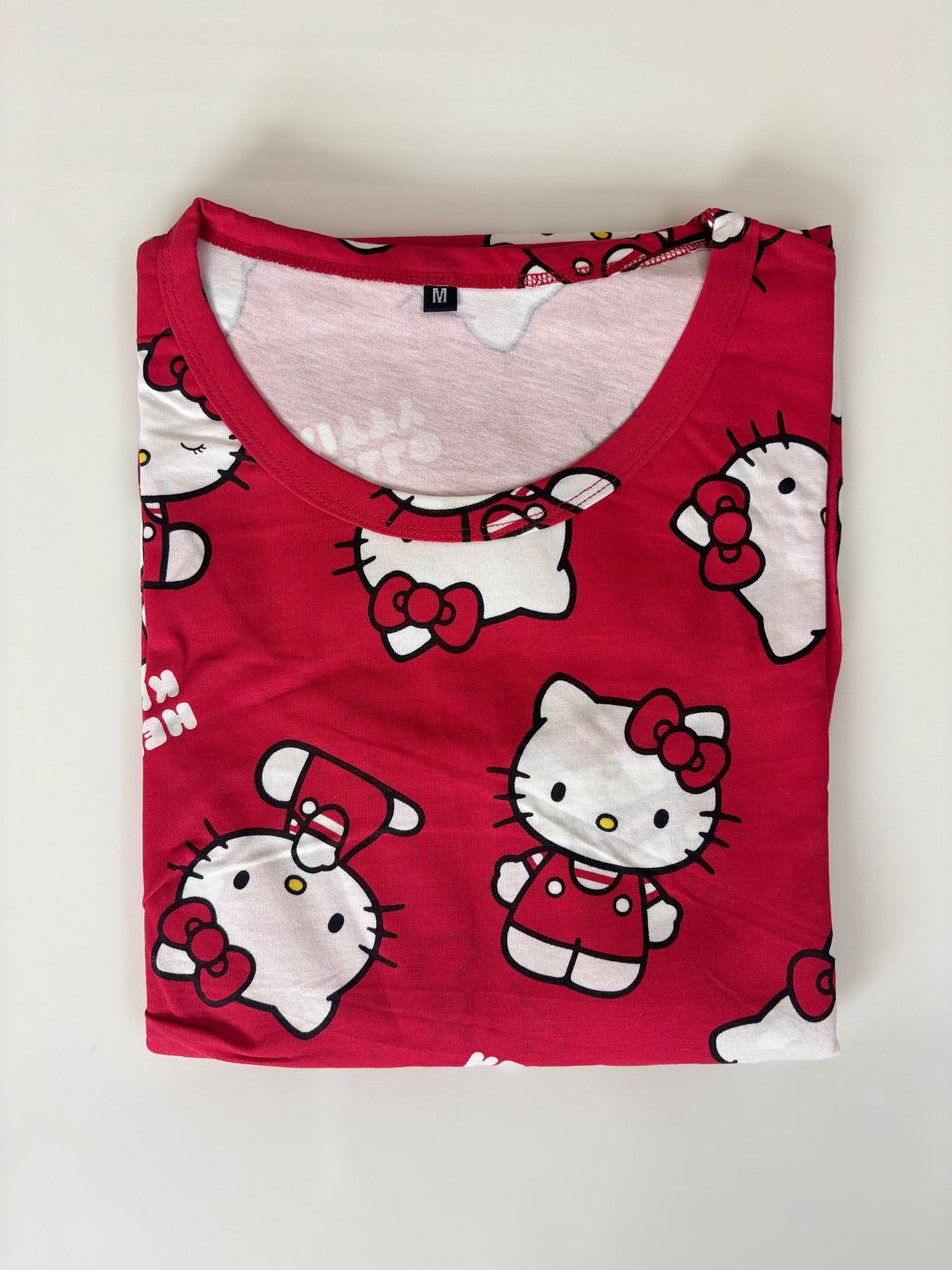 Pink Hello Kitty Print Maternity Feeding Maxi