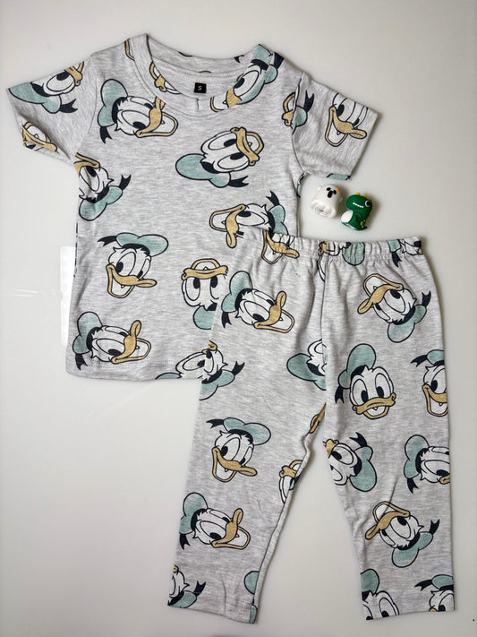 White Duck Printed Kids Coords