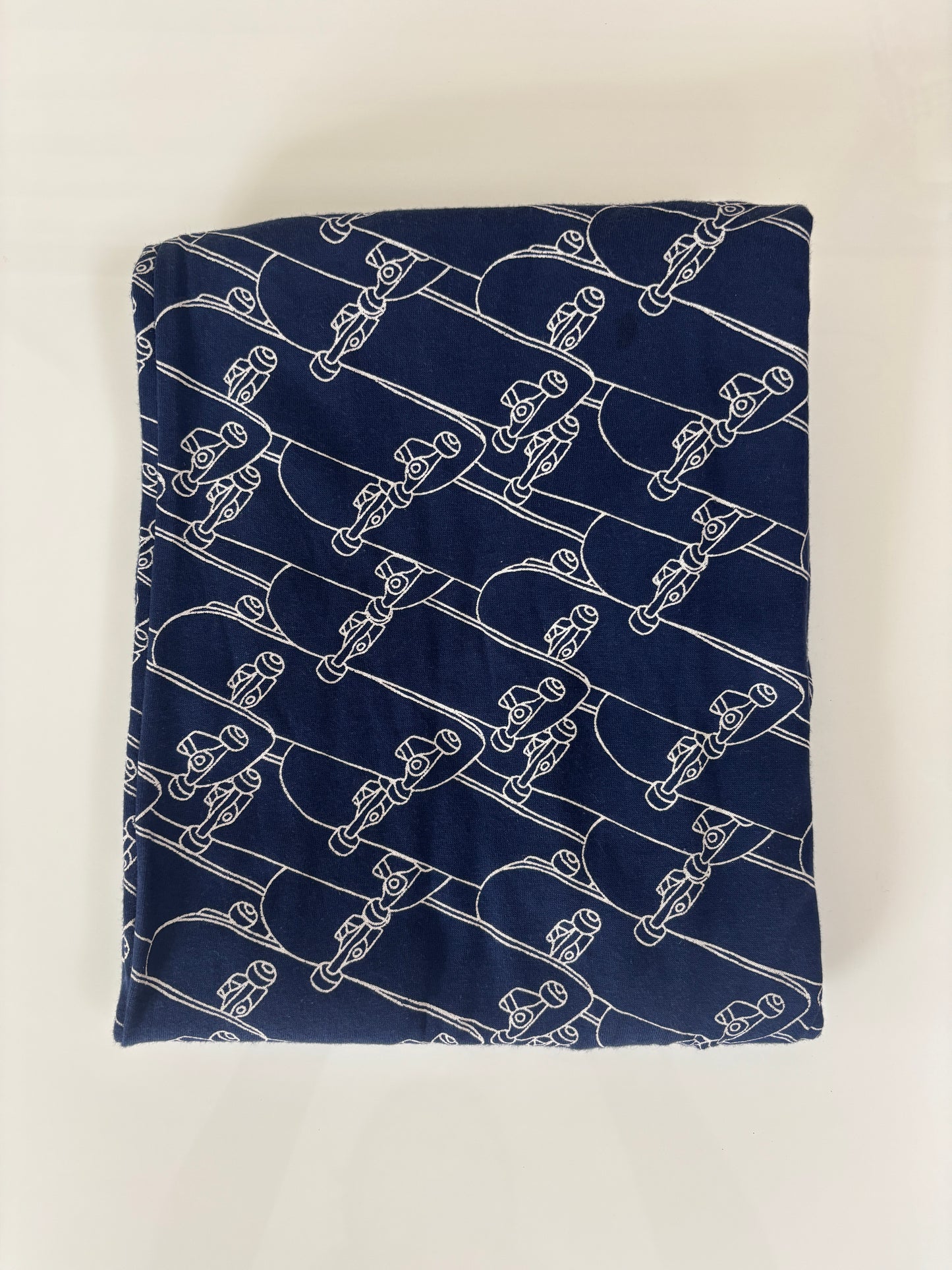 Navy Blue Skateboard Print Women Night Pant