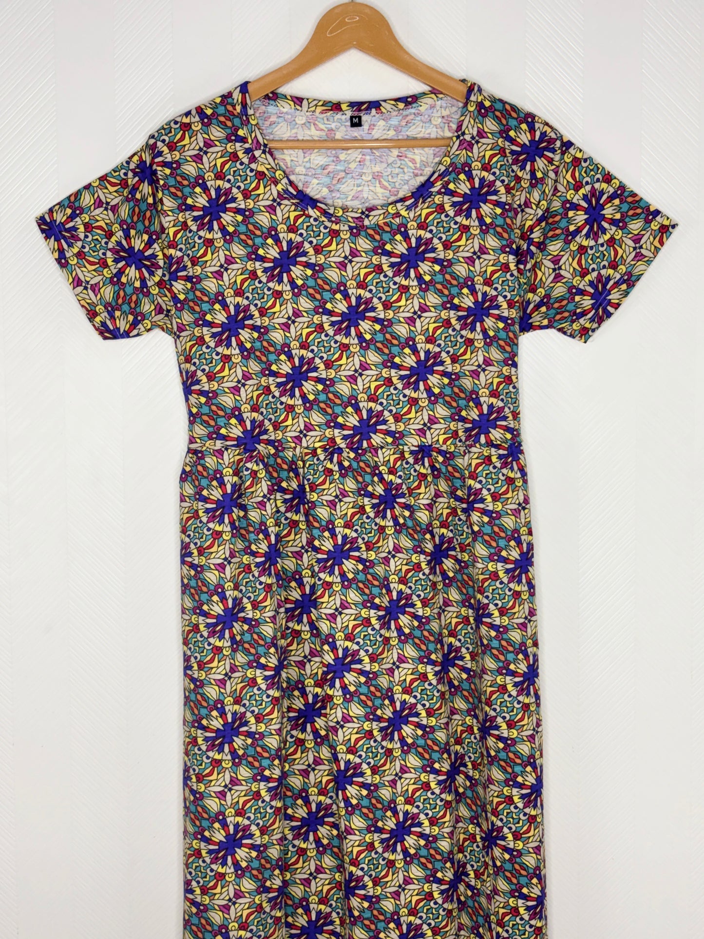 Multicolor Mandala Print Lounge Frock