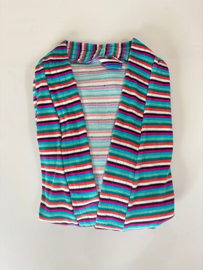 Multicolor Stripe Bath Robe