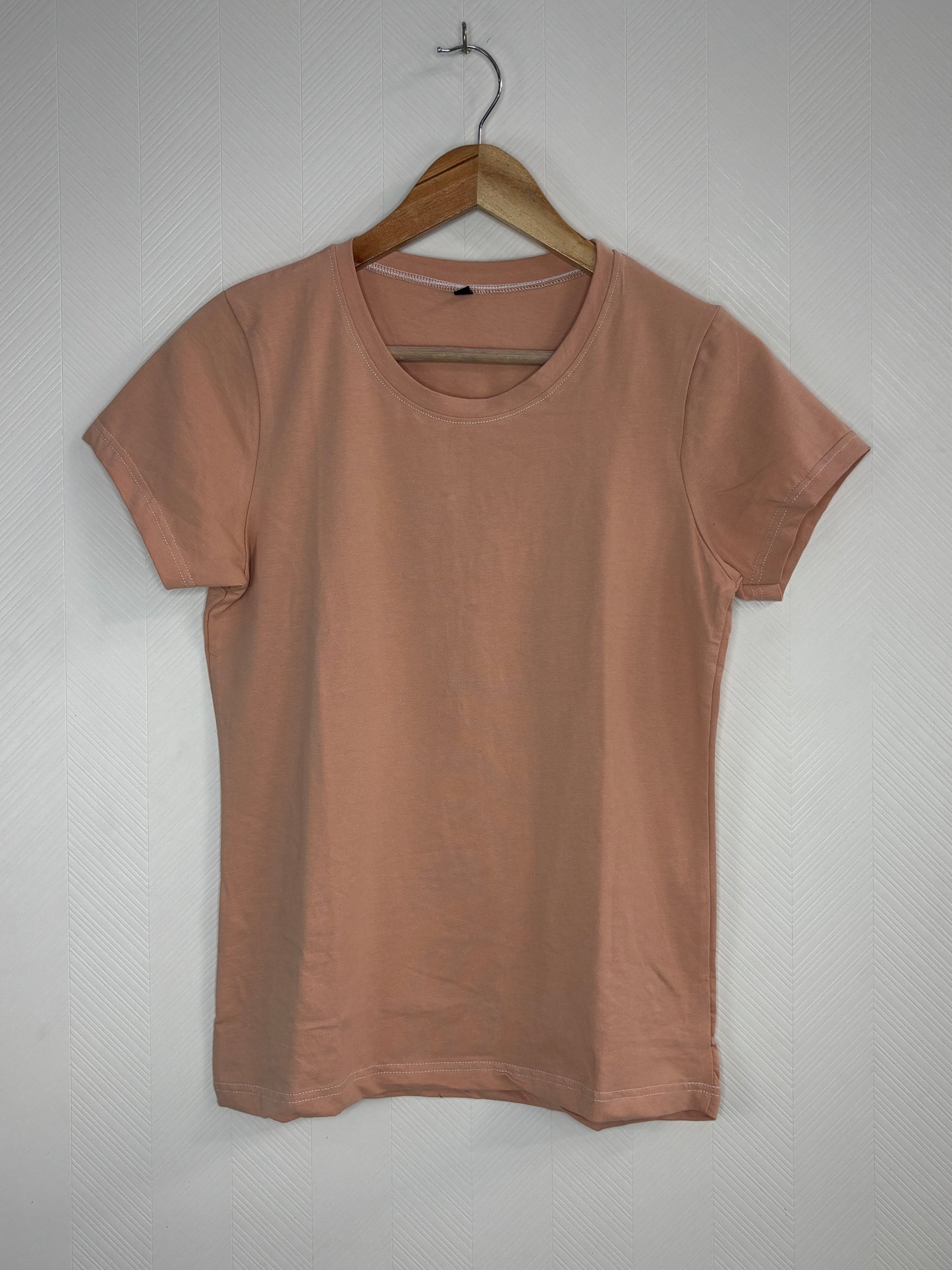 Peach Solid Women's T-Shirt