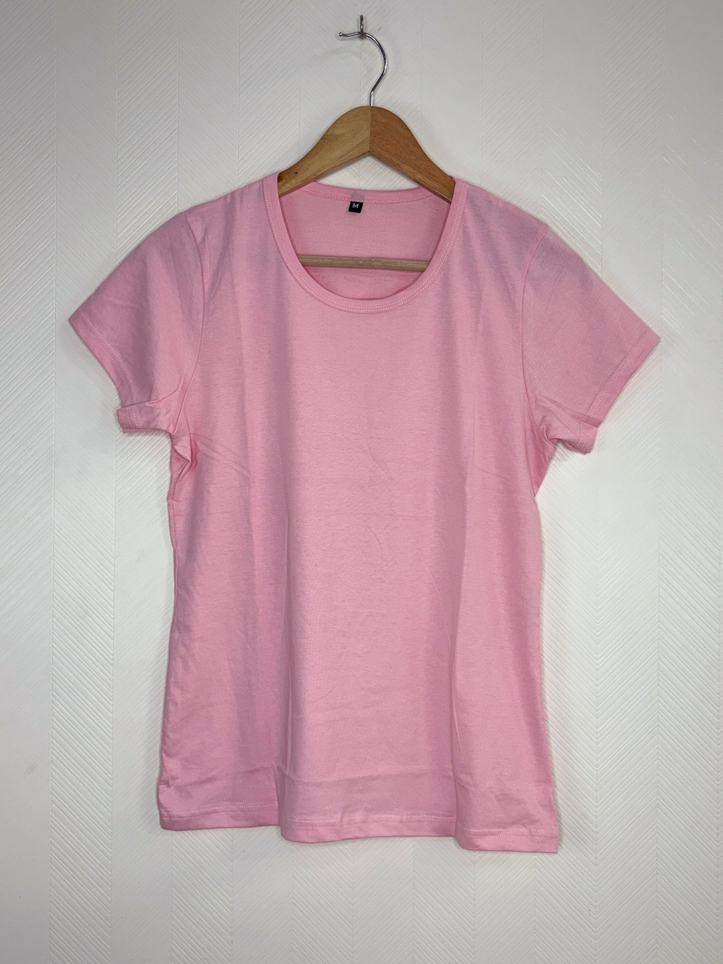 Pink Solid Women's T-Shirt