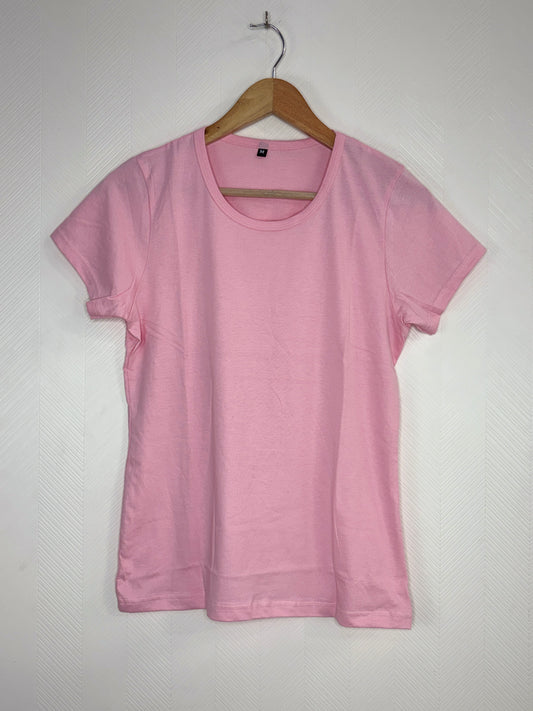 Pink Solid Women's T-Shirt