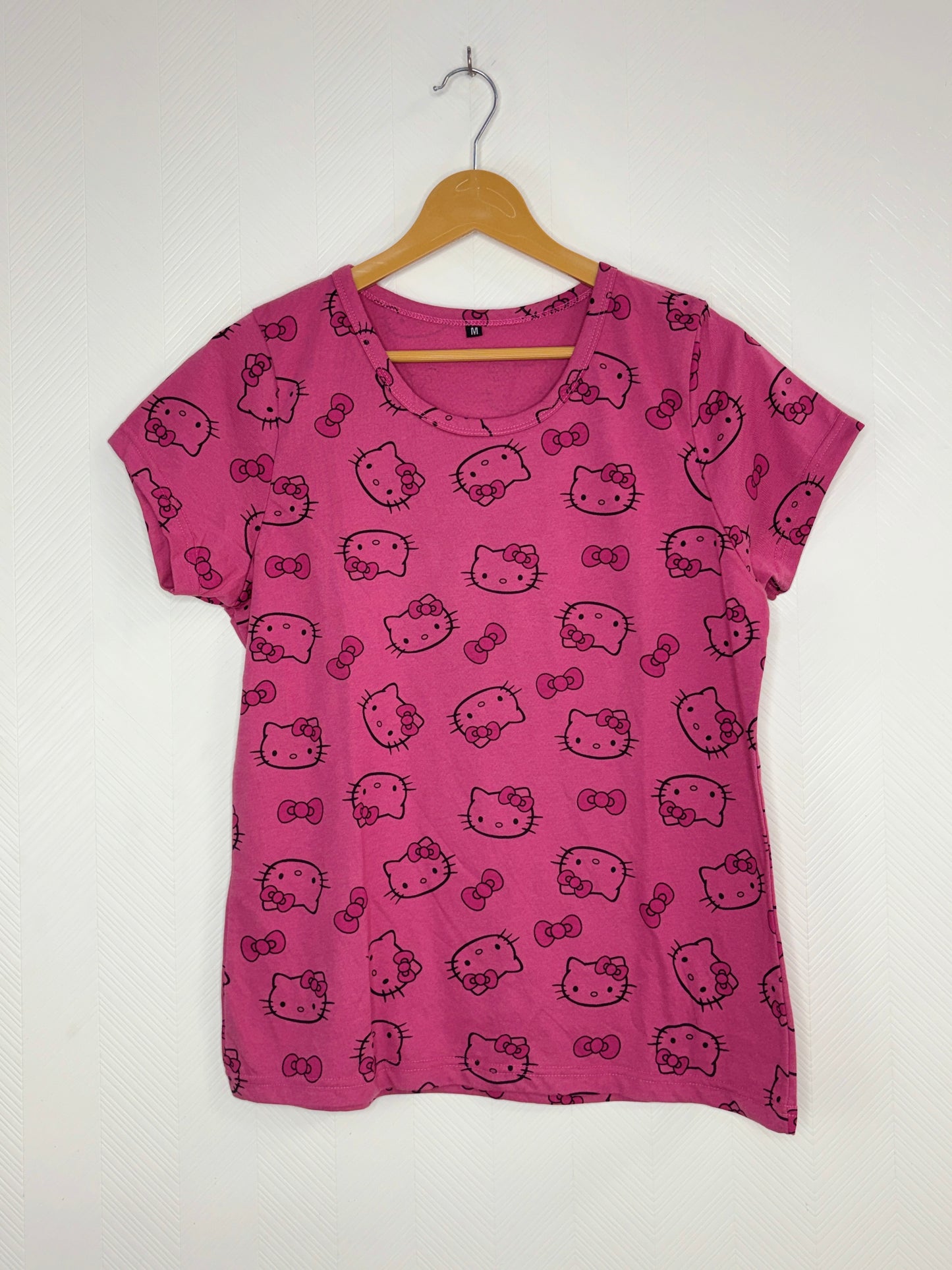 Pink Hello Kitty Print Women's T-Shirt
