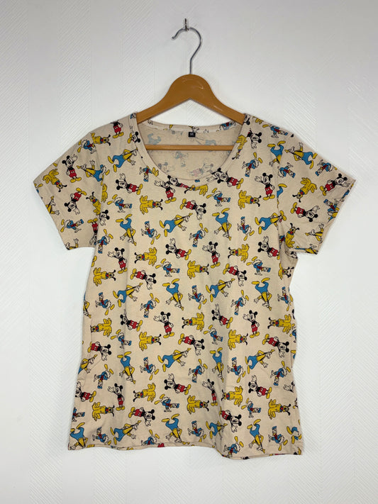 Cream Disney Character Print Women's T-Shirt