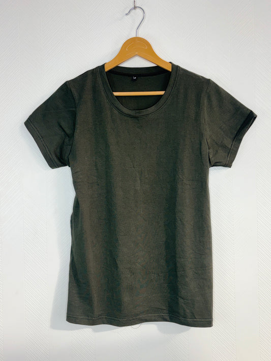 Olive Solid Women's T-Shirt