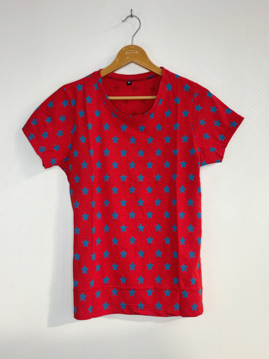 Red Star Print Women's T-Shirt