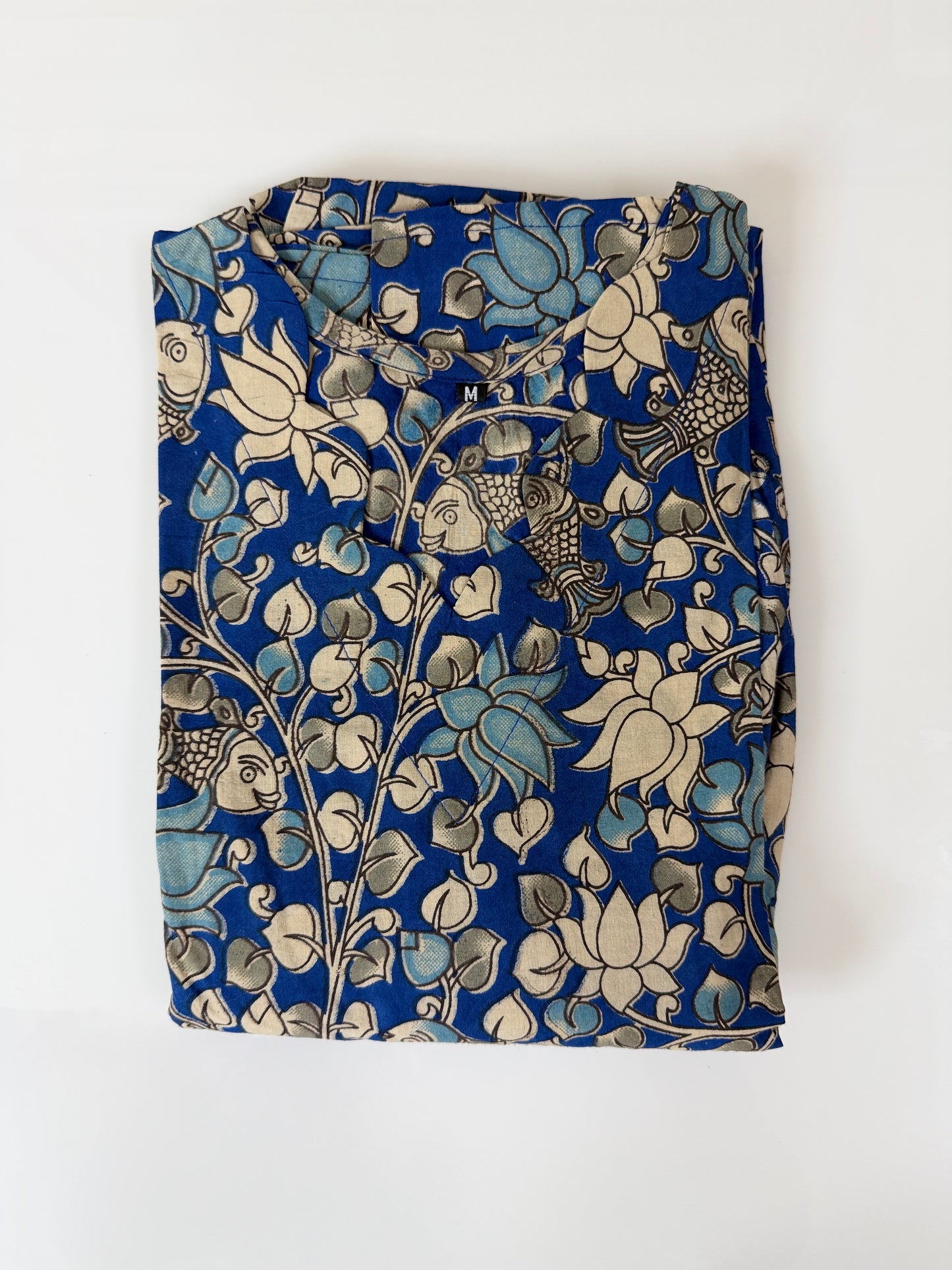 Kalamkari Prints Cotton Frocks Fish Print