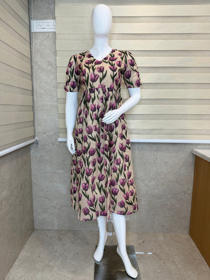 Cream Tulip Hakoba Non Feeding Maxi