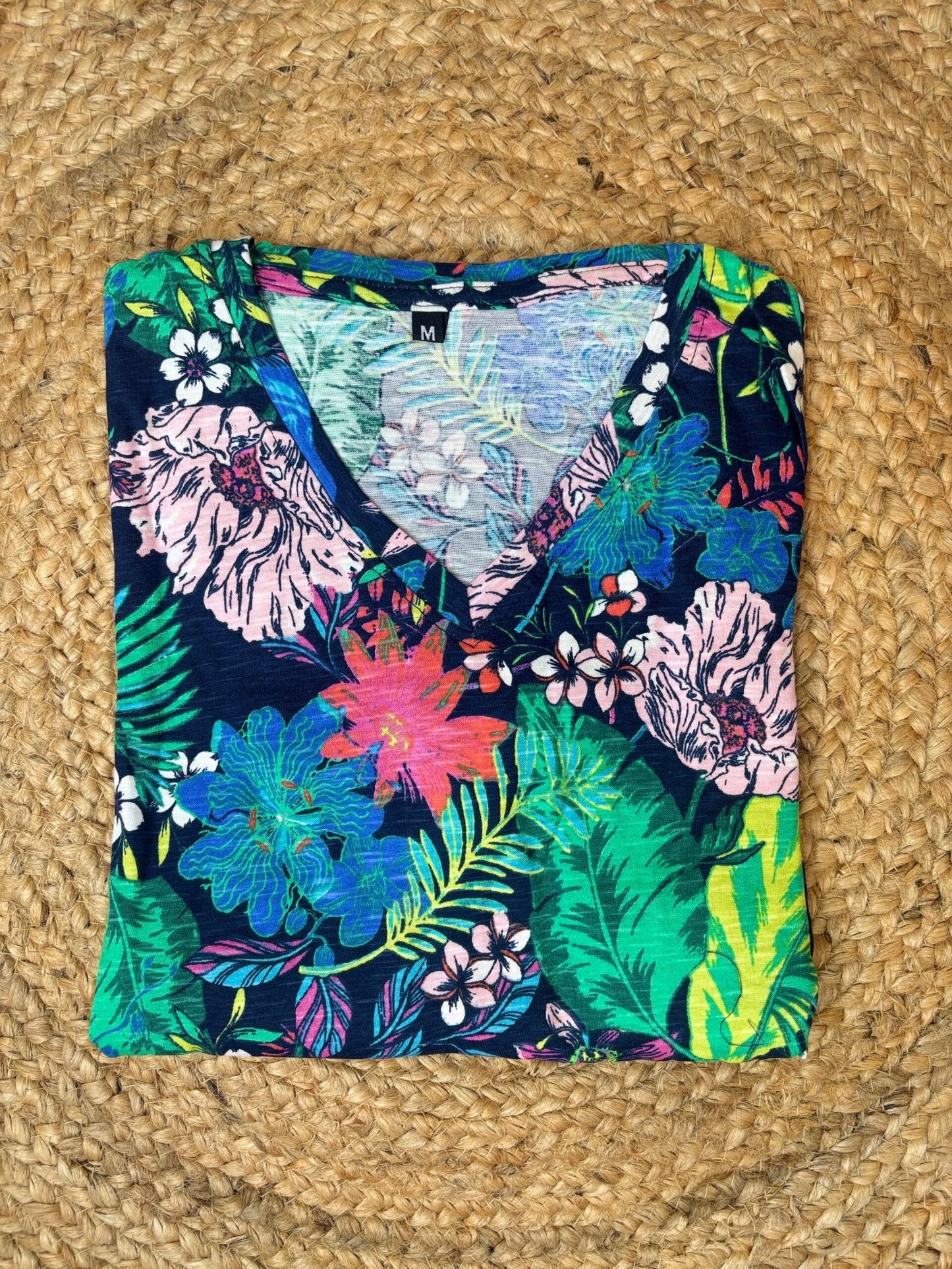 Black Multicolor Floral Printed Lounge Frock