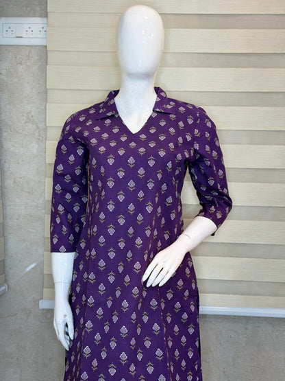 Purple Buti Print Outdoor Wear Co-ords