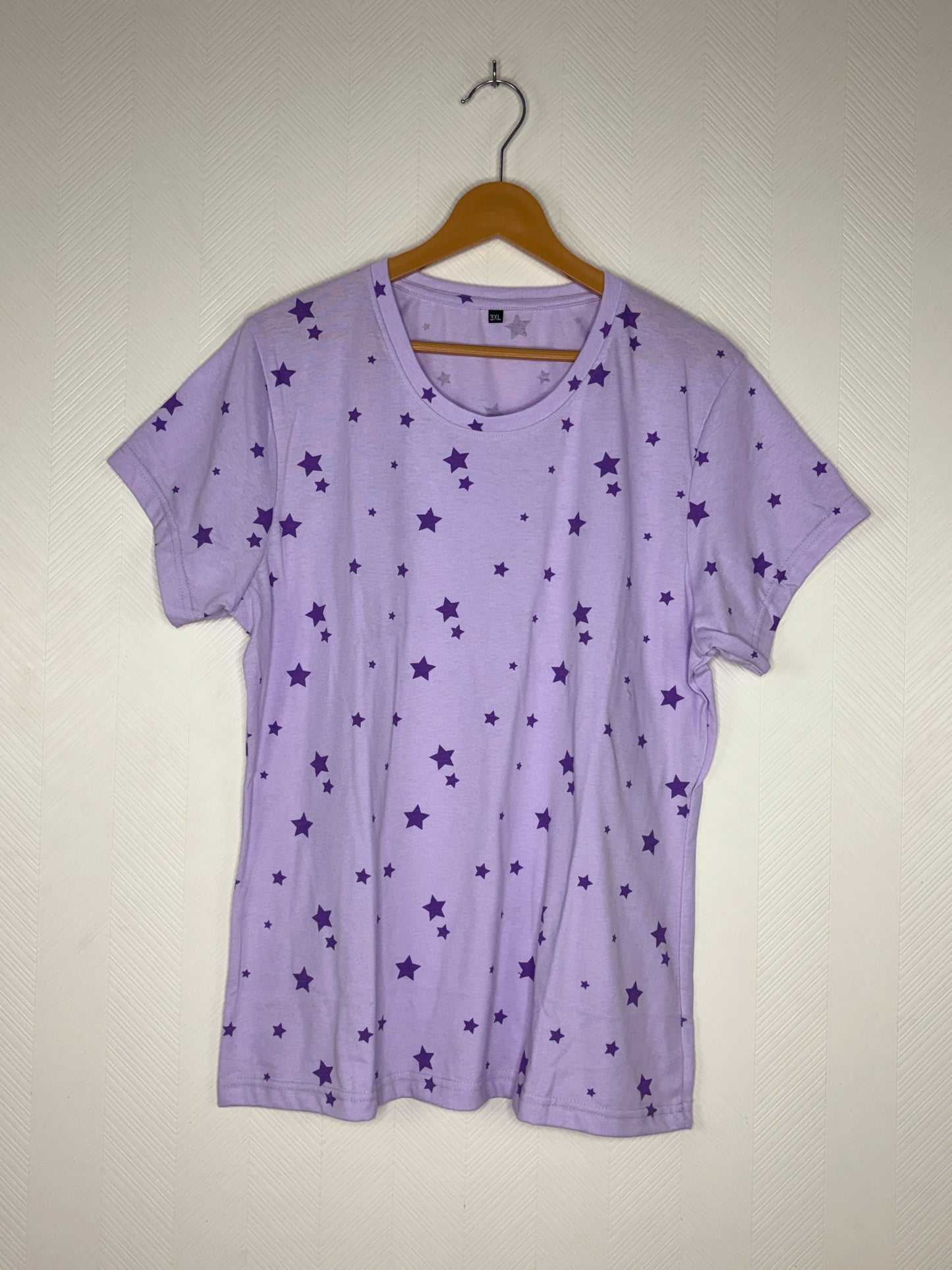 Lavender Star Print Women's T-Shirt
