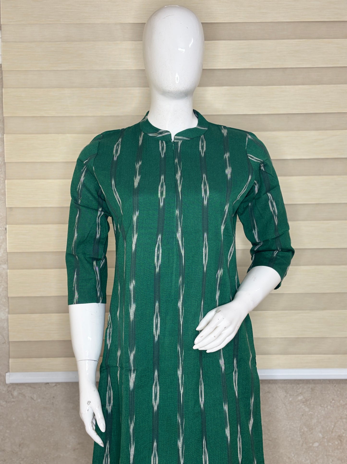 Bottle Green Ikat Stripe Women's Co-ords