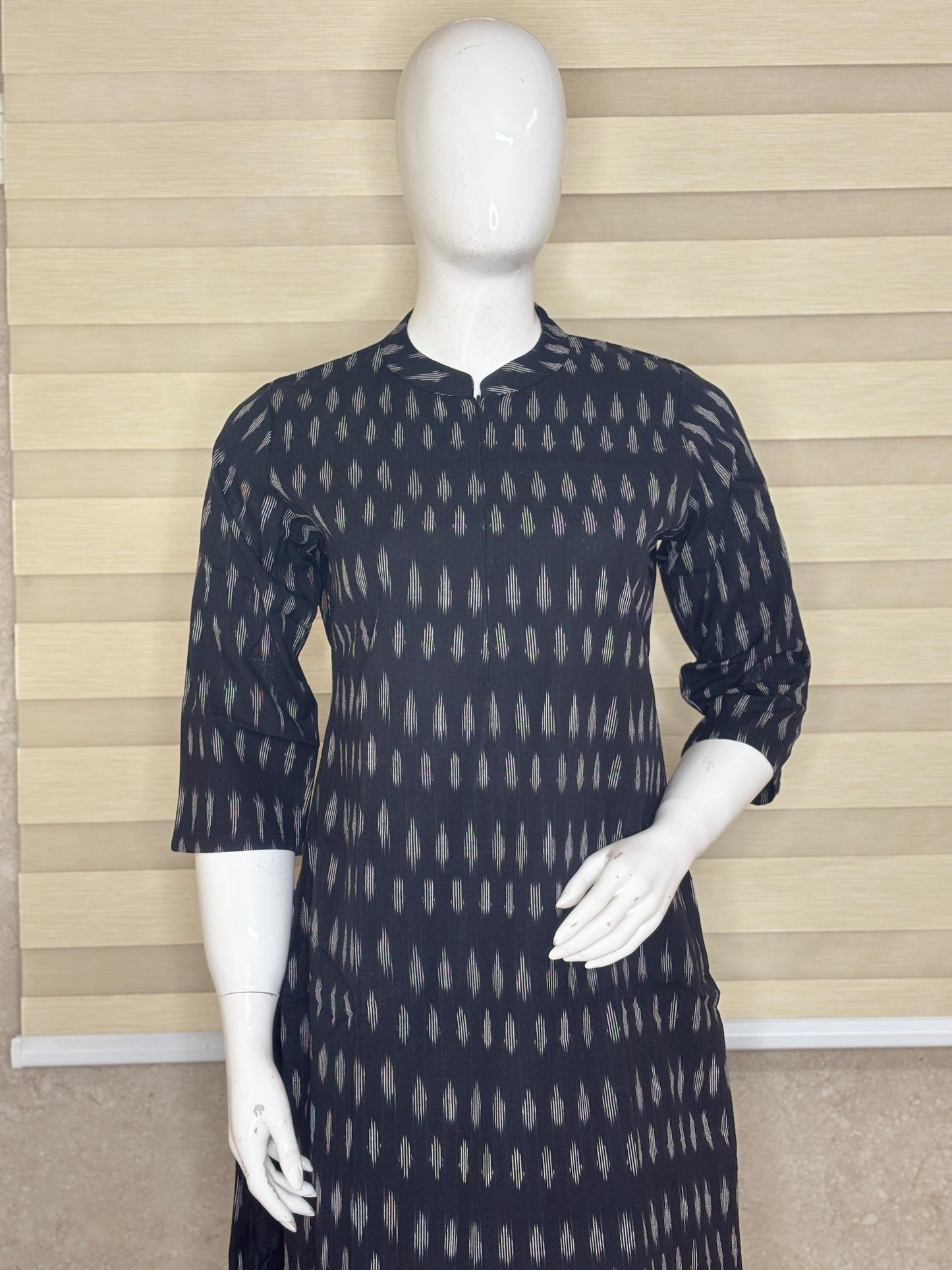 Jet Black Ikat Print Co-ords