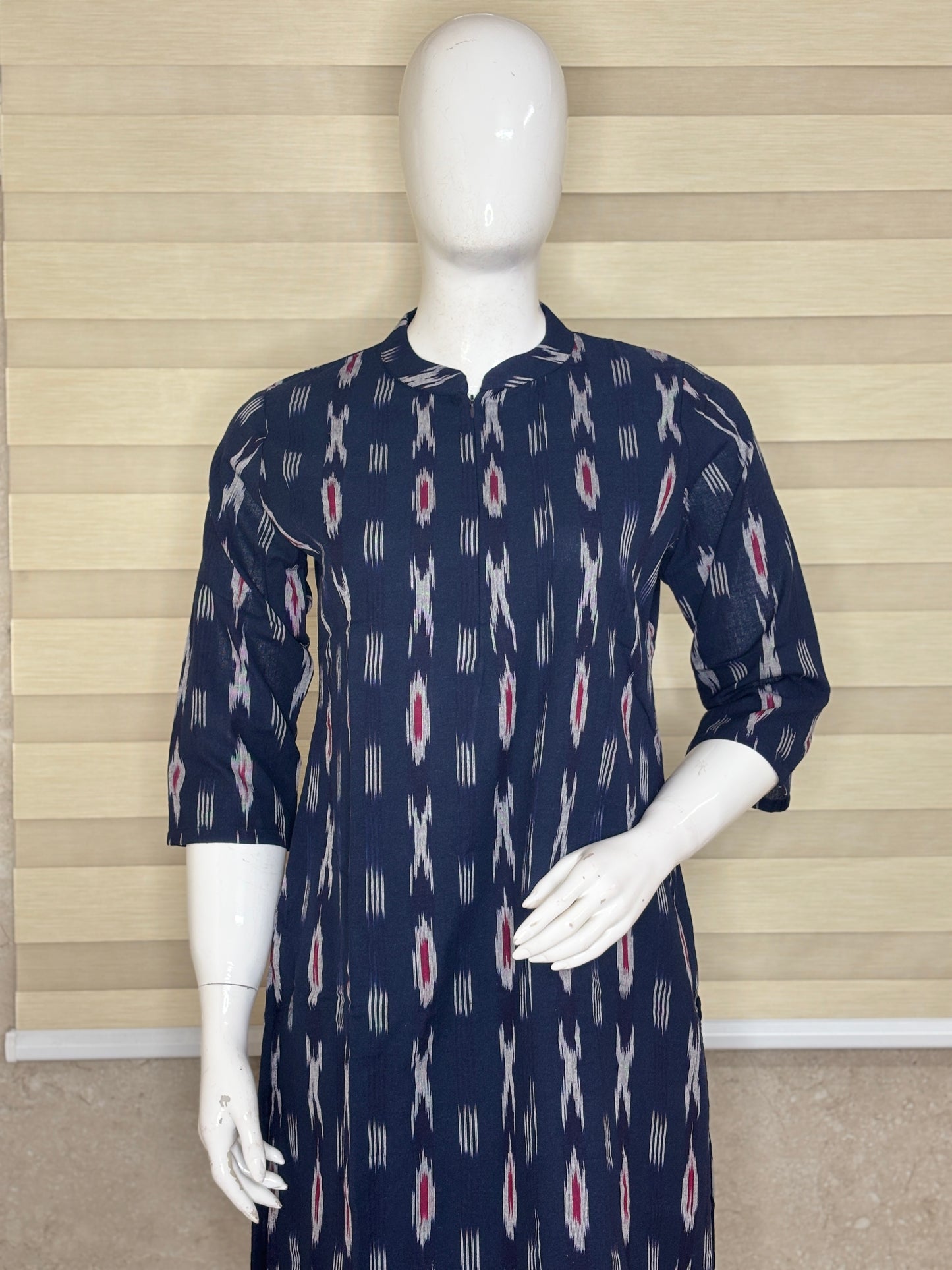Navy Blue Ikat Print Co-ords