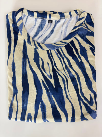 Beige Zebra Print Maternity Maxi