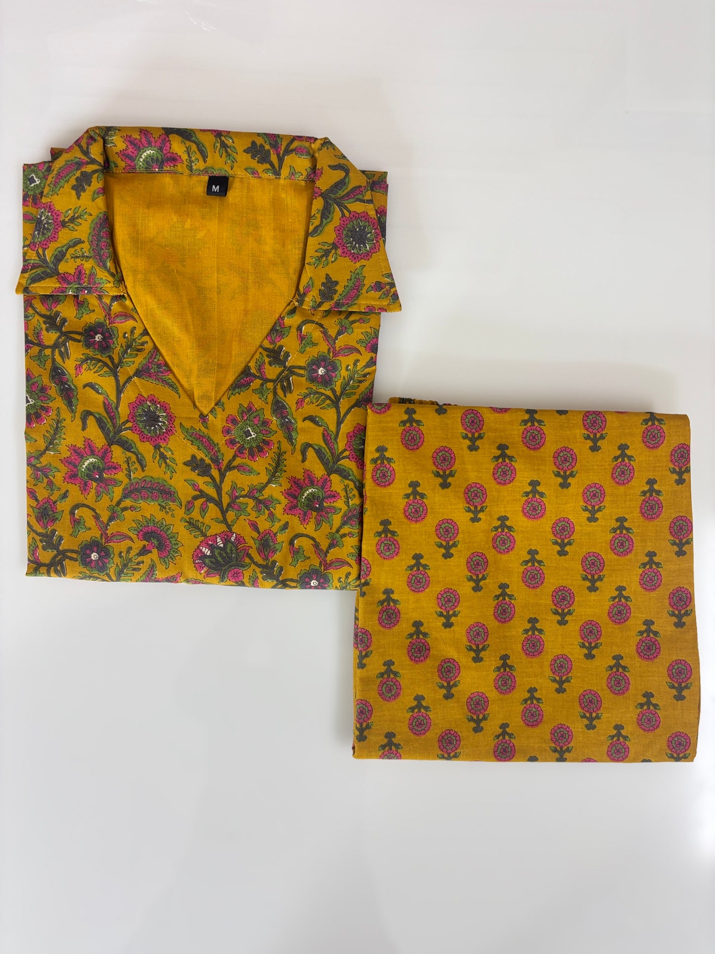 Mustard Floral Paisley Print Co-ords