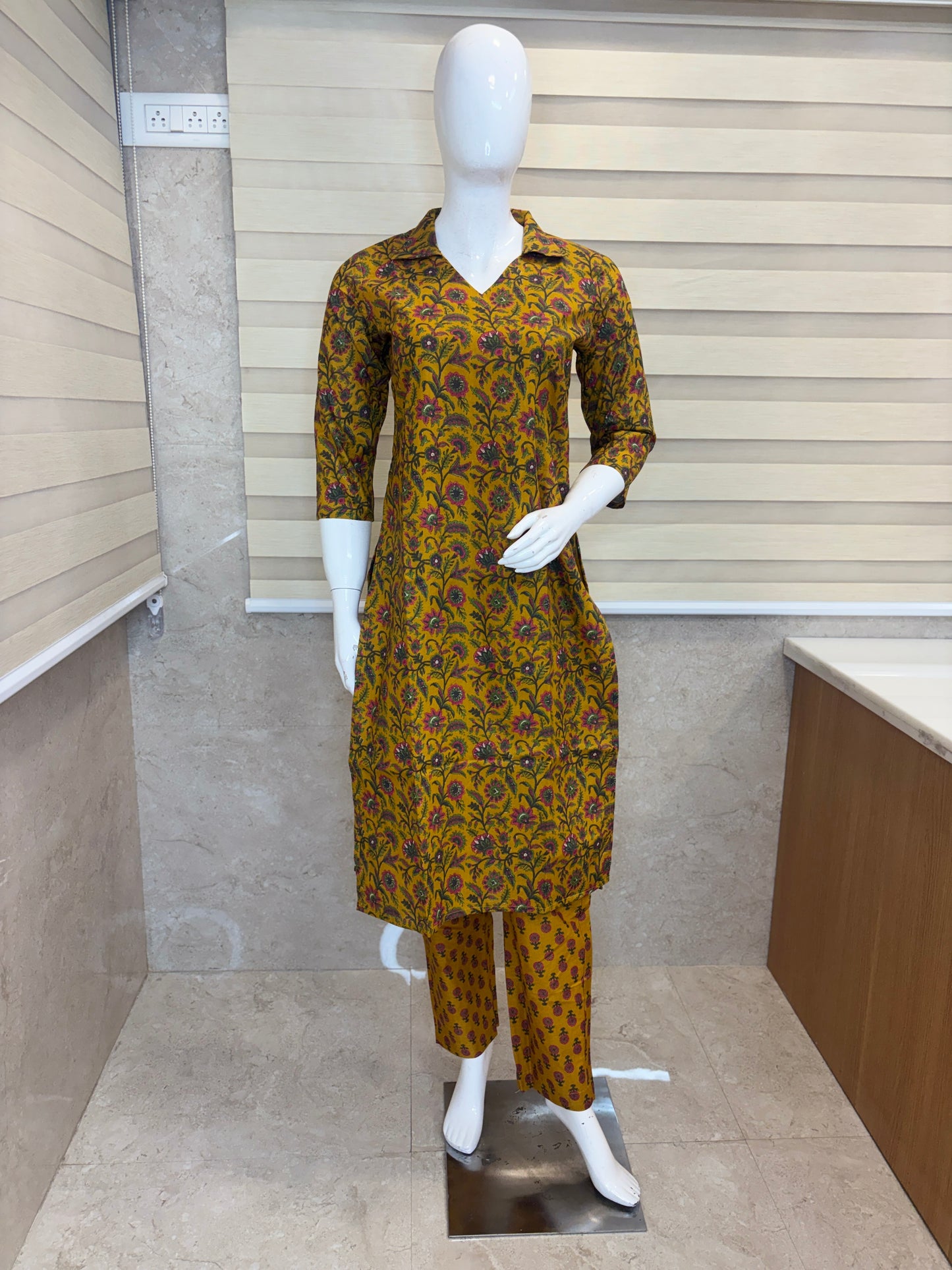 Mustard Floral Paisley Print Co-ords