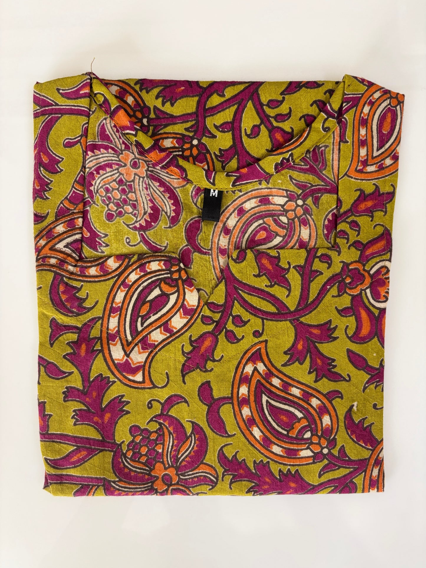 Olive Paisley Charm Short Kurti