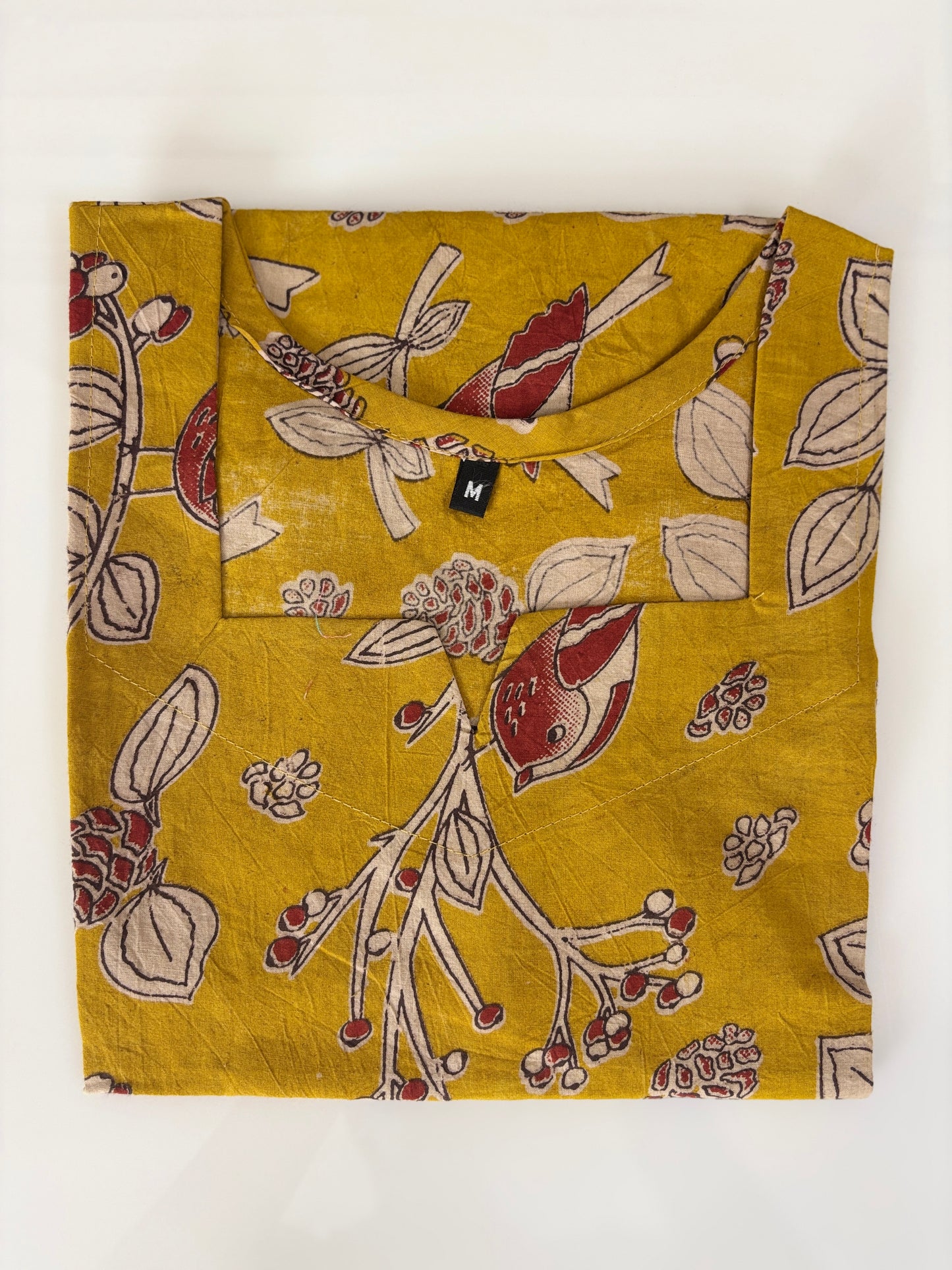 Mustard Songbird Short Kurti