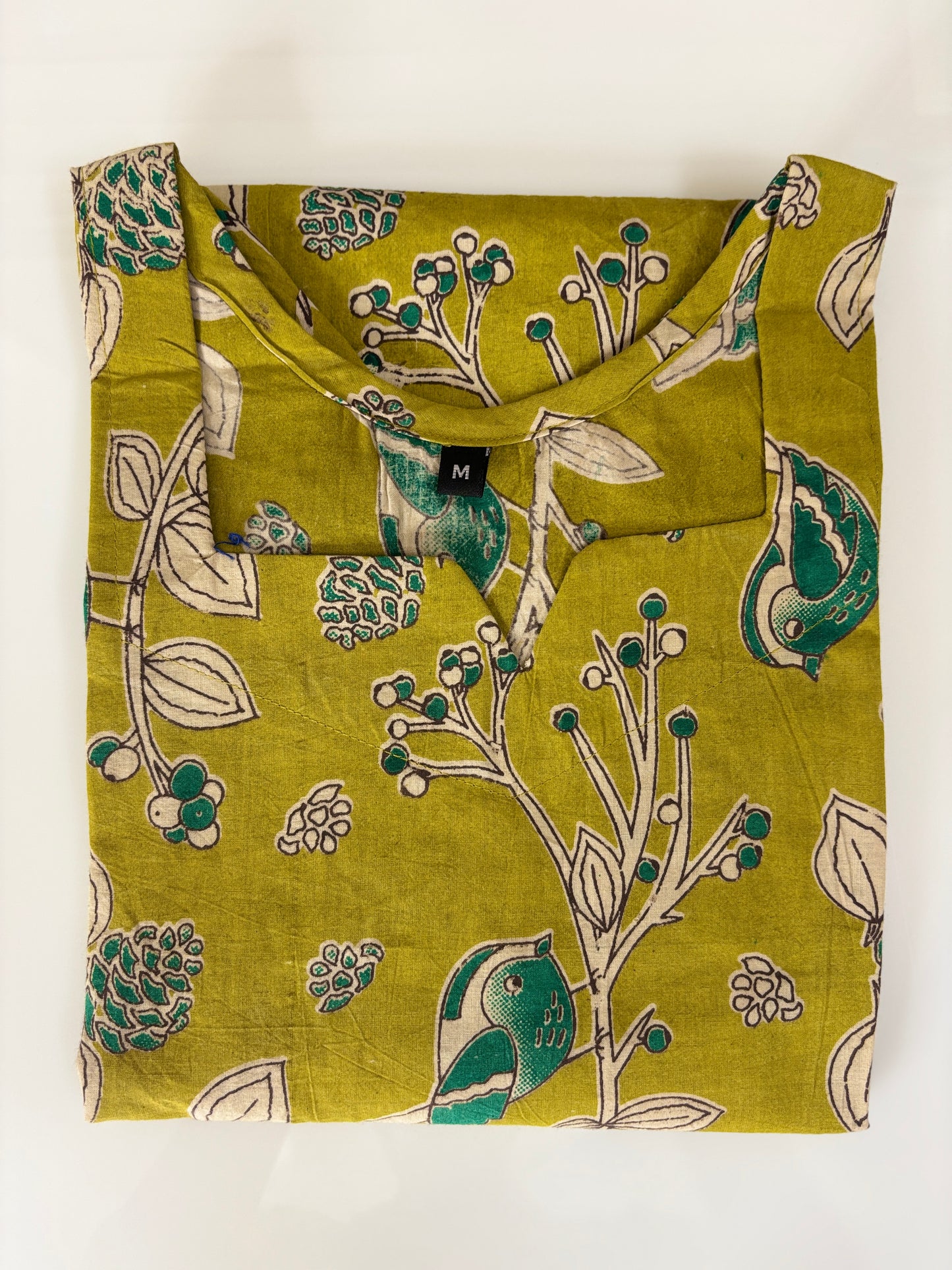Olive Birdsong Short Kurti