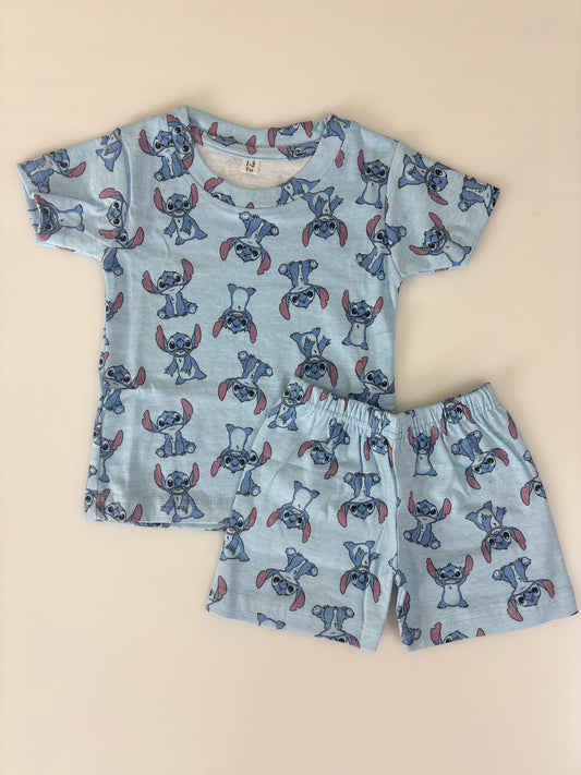 Stitch Fun Kids Shorts Co-ord Set