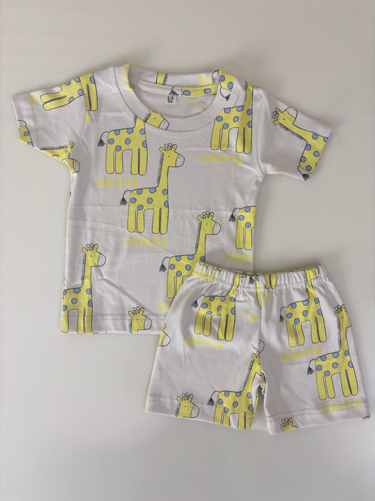 Happy Giraffe Kids Shorts Co-ord Set