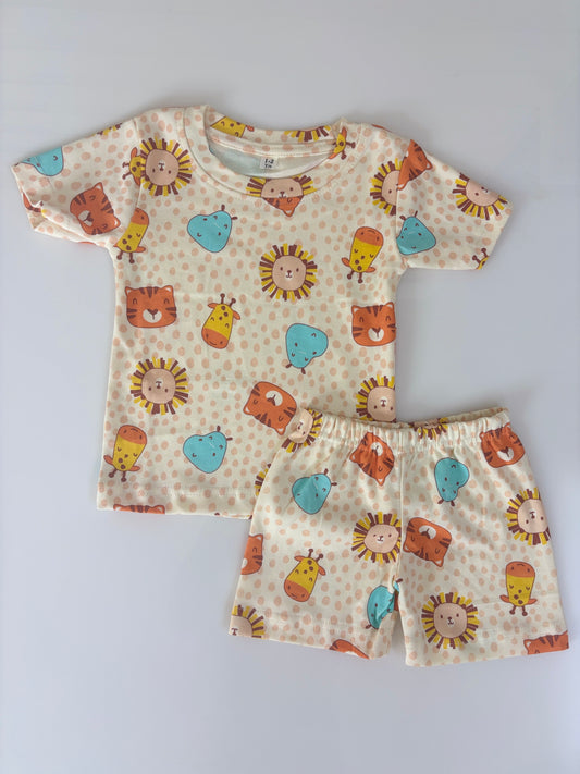 Jungle Friends Kids Shorts Co-ord Set