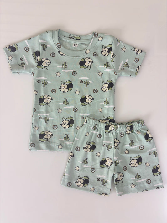 Mickey Adventure Kids Shorts Co-ord Set