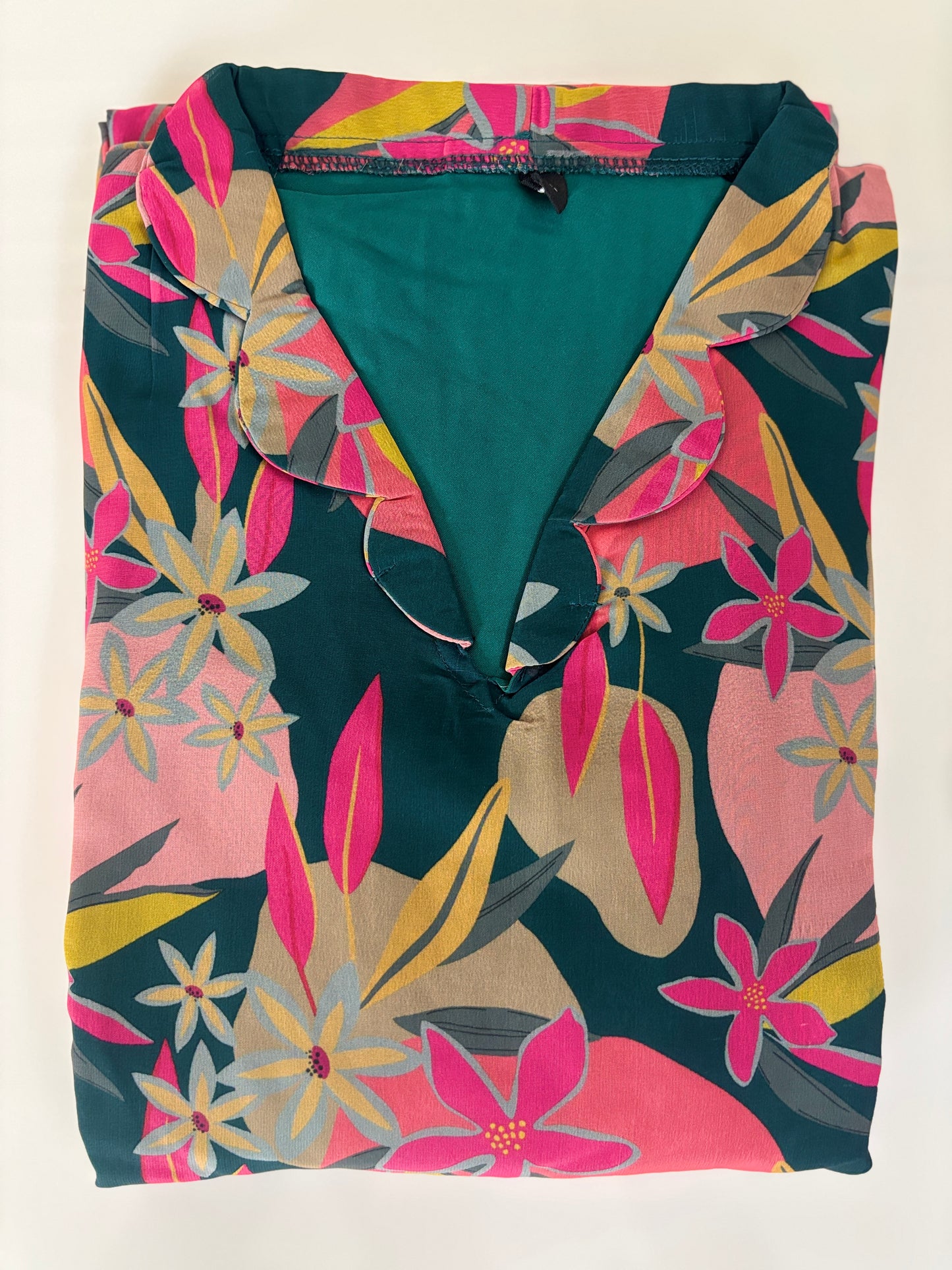 Dusty Rose Tropical Floral Print Non-Feeding Maxi