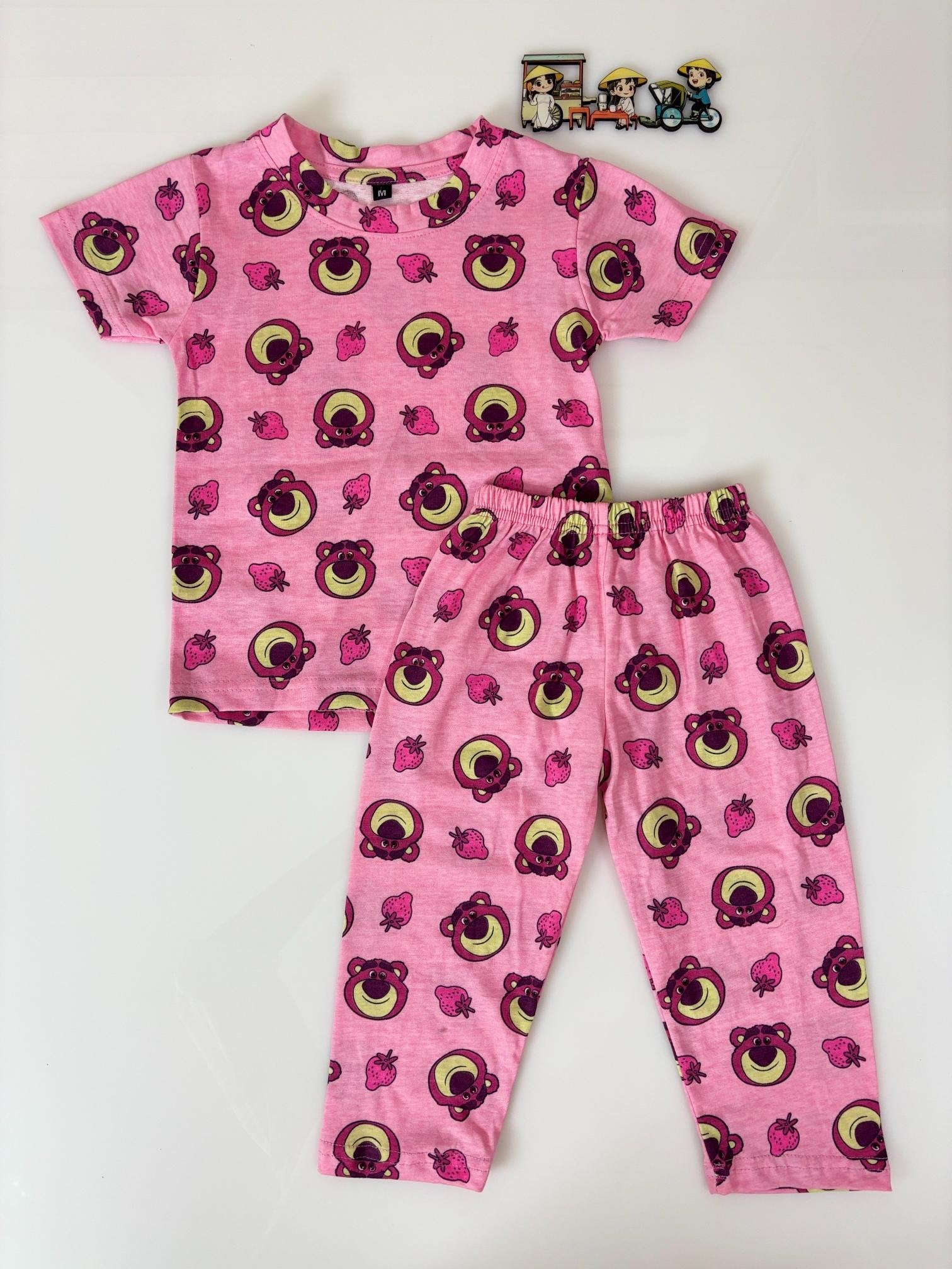 Pink With Floral Printed T-Shirt and Pant Co-ords