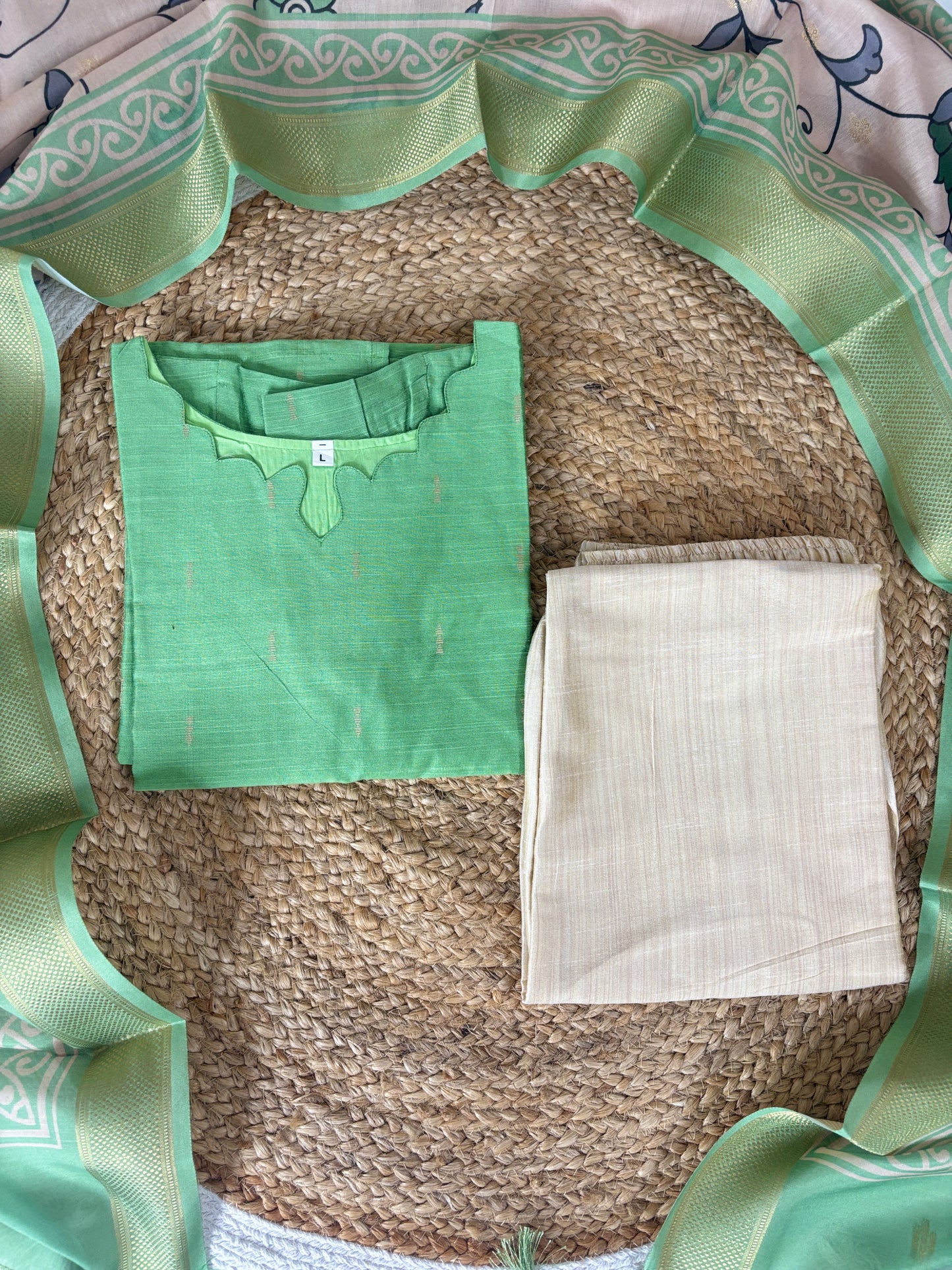 Forest Bloom Straight Kurta Set
