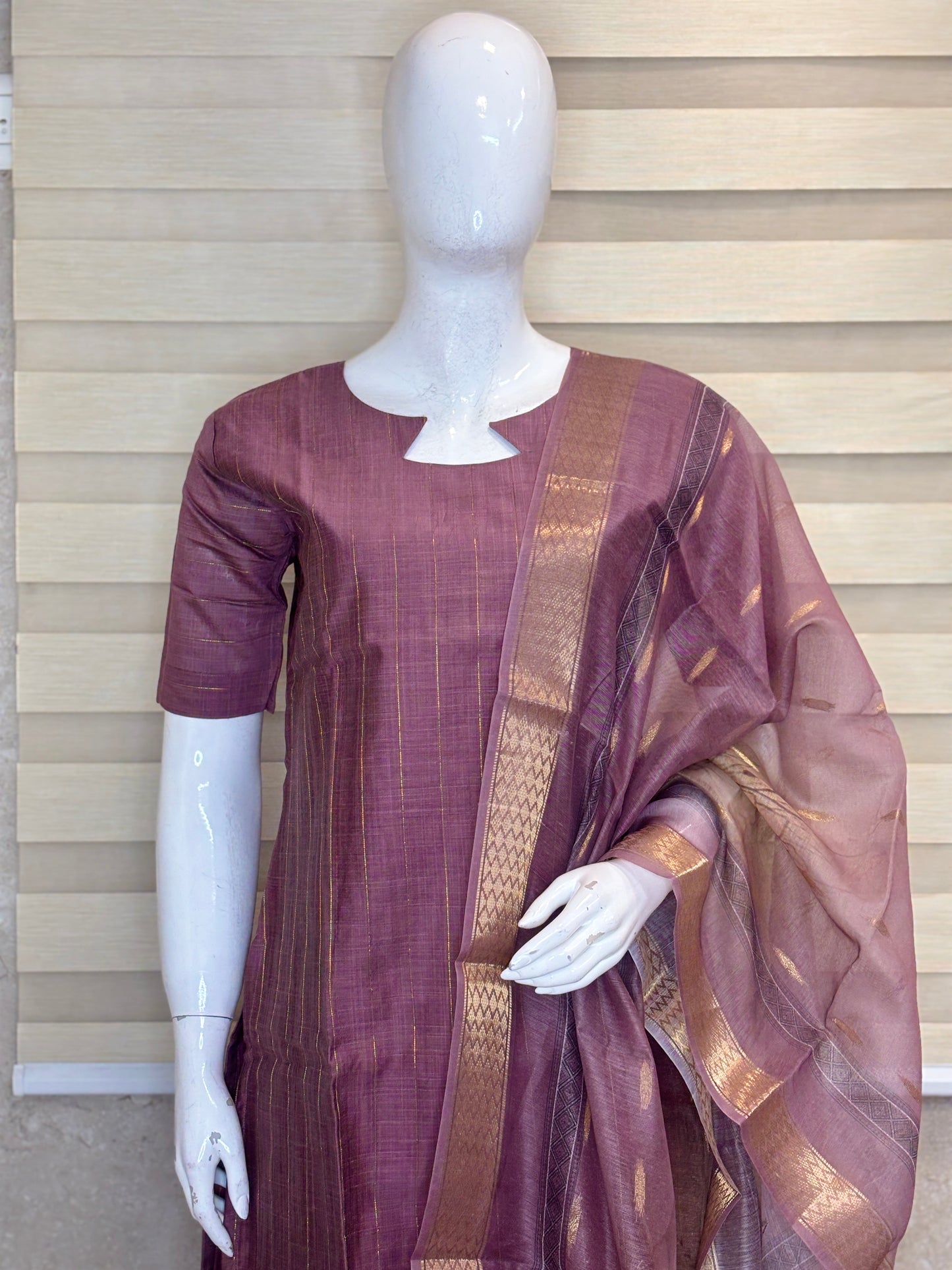 Mulberry Grace Cotton Silk Kurta Set
