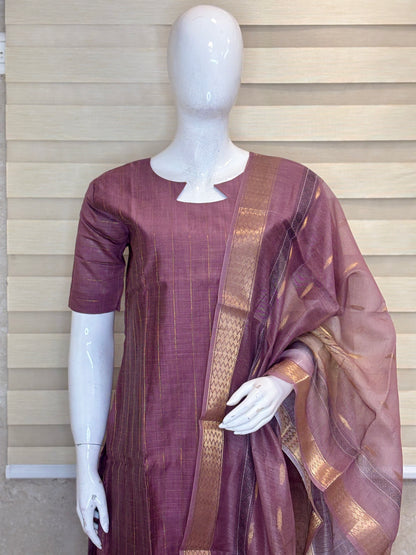 Mulberry Grace Cotton Silk Kurta Set
