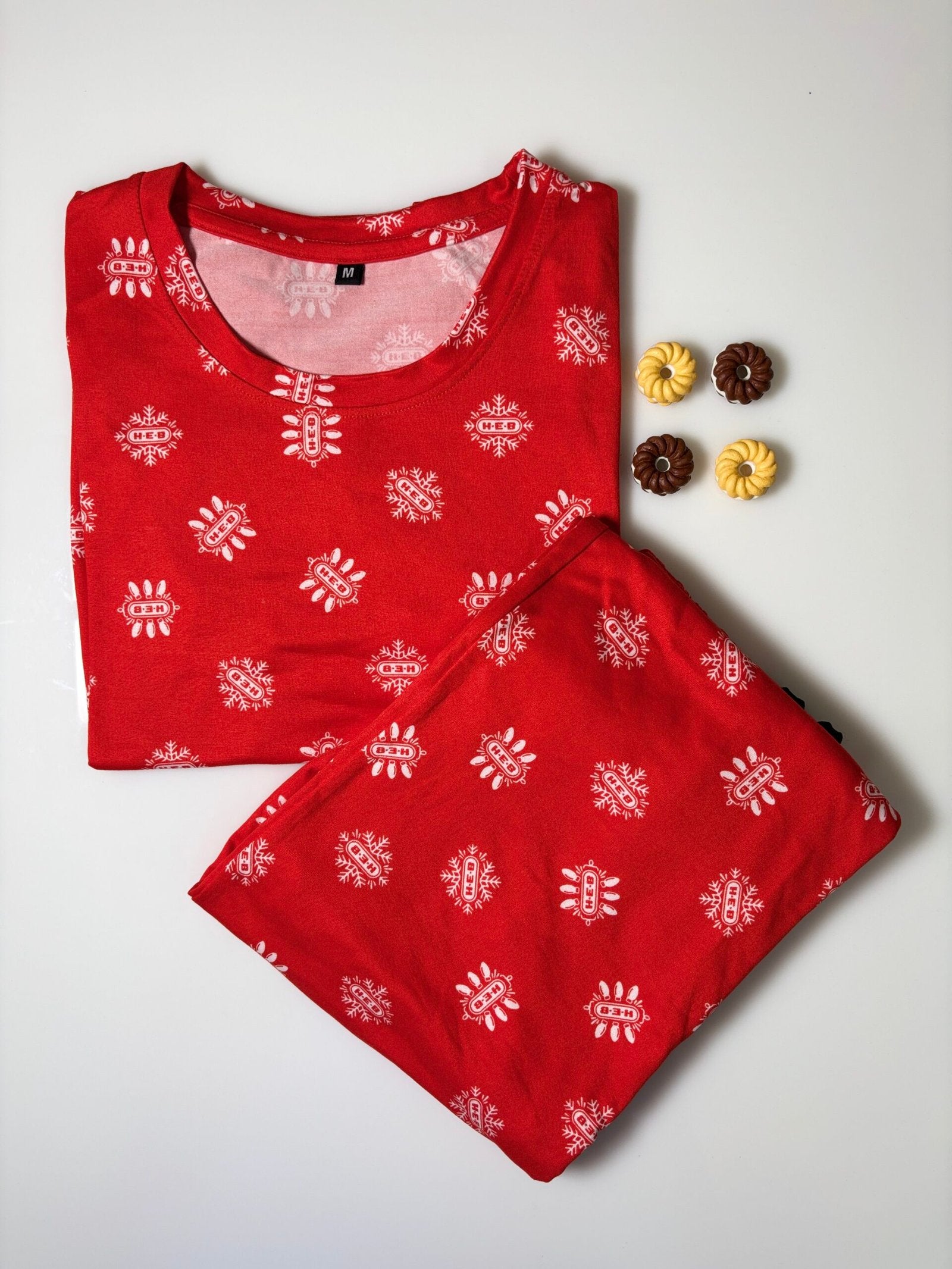 Red Ethnic Motifs Printed T-shirt and Palazzo Set