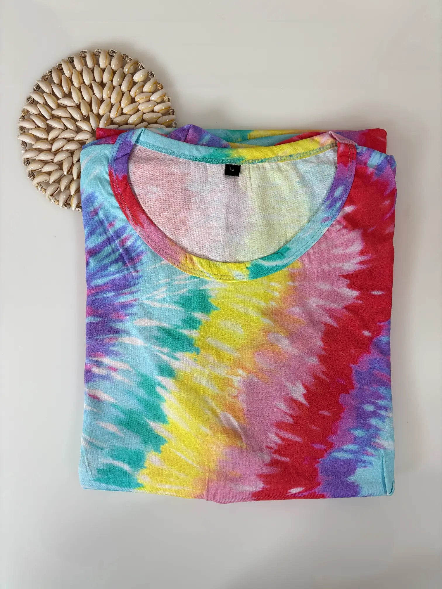 Multicolor with Rainbow Pattern Printed Feeding Puff Sleeve Maxi