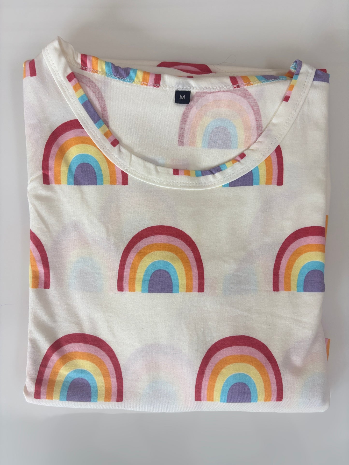 Ivory Rainbow Arch Print Maternity Maxi