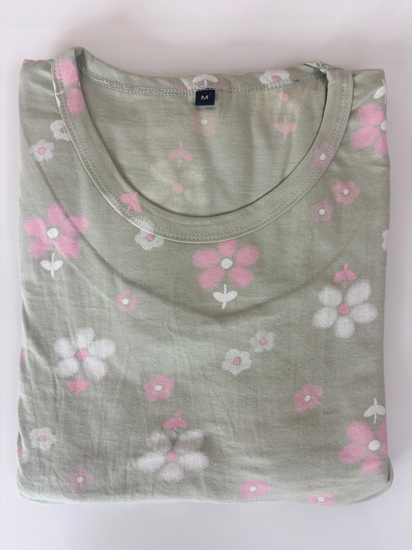 Sage Green Mini Floral Print Maternity Maxi