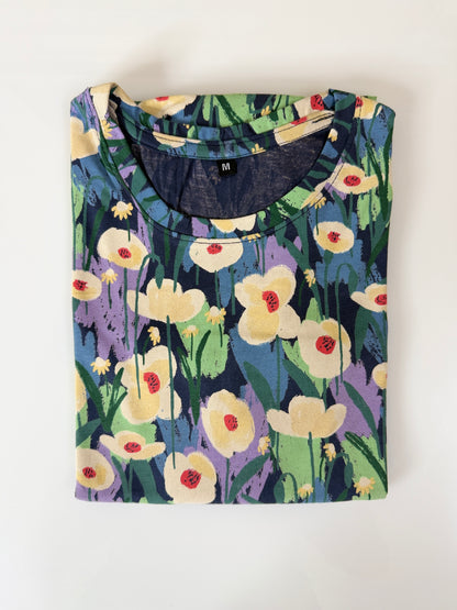 Midnight Meadow Cotton Lounge Tunic