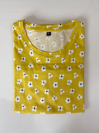 Sunny Daisy Cotton Lounge Tunic