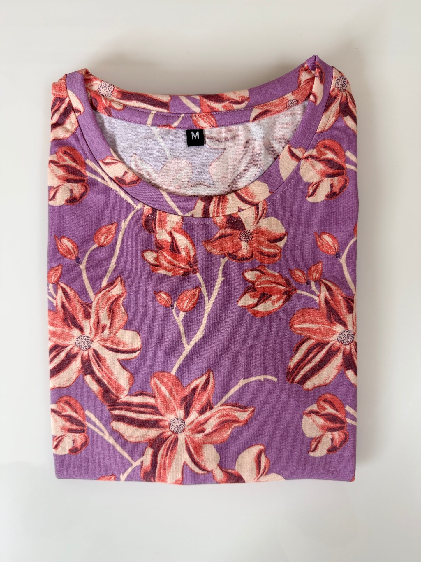 Lavender Blossom Cotton Lounge Tunic