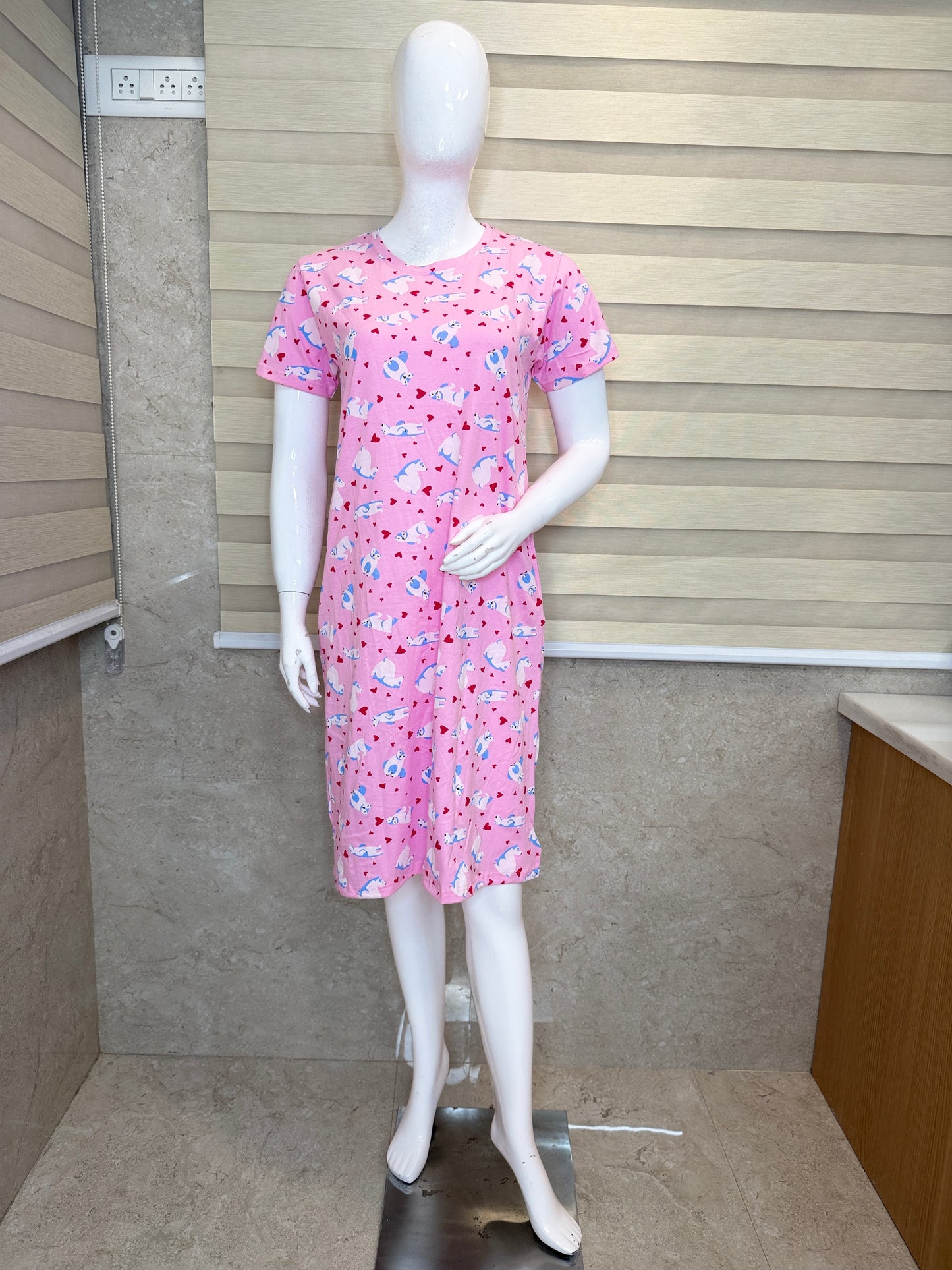 Dreamy Bear Cotton Lounge Tunic