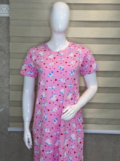Dreamy Bear Cotton Lounge Tunic
