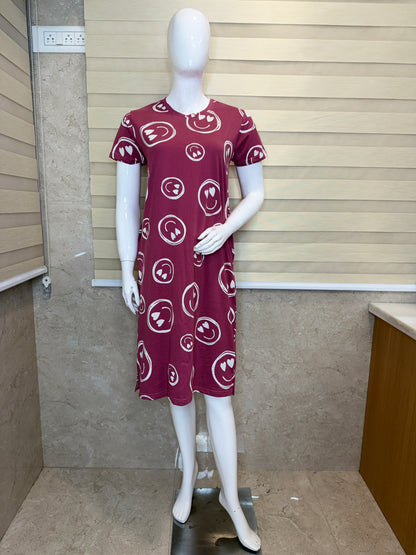 Happy Hearts Cotton Lounge Tunic