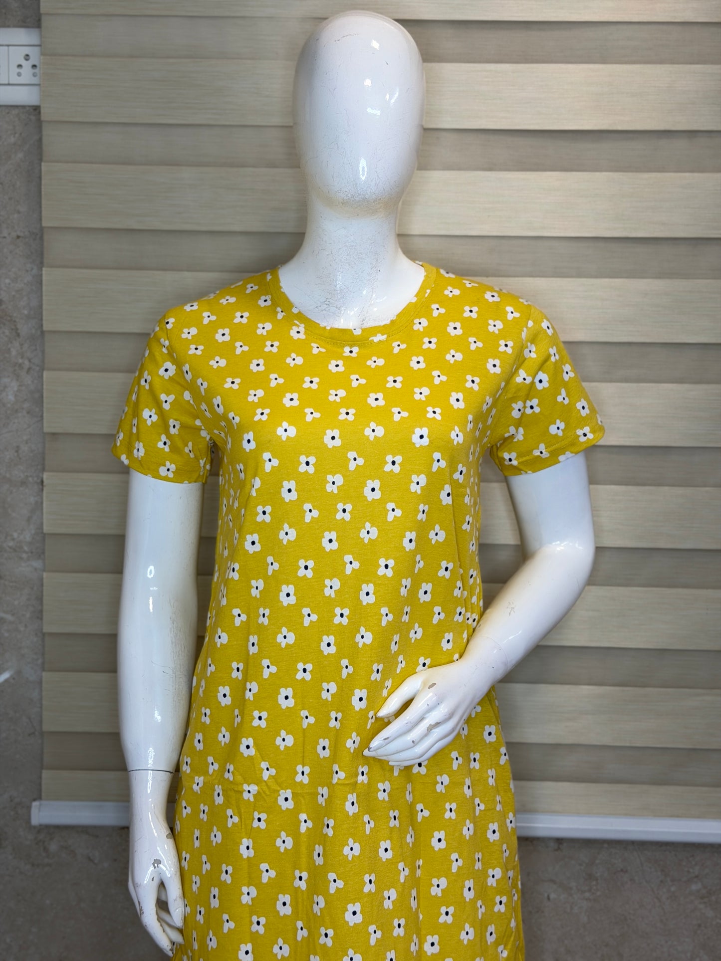 Sunny Daisy Cotton Lounge Tunic